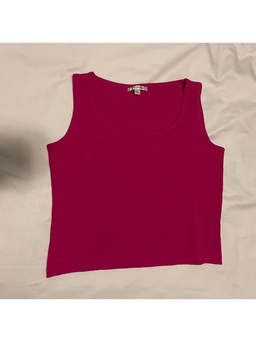 St John Knit Sleeveless Sweater Shell - Picture 2 of 4